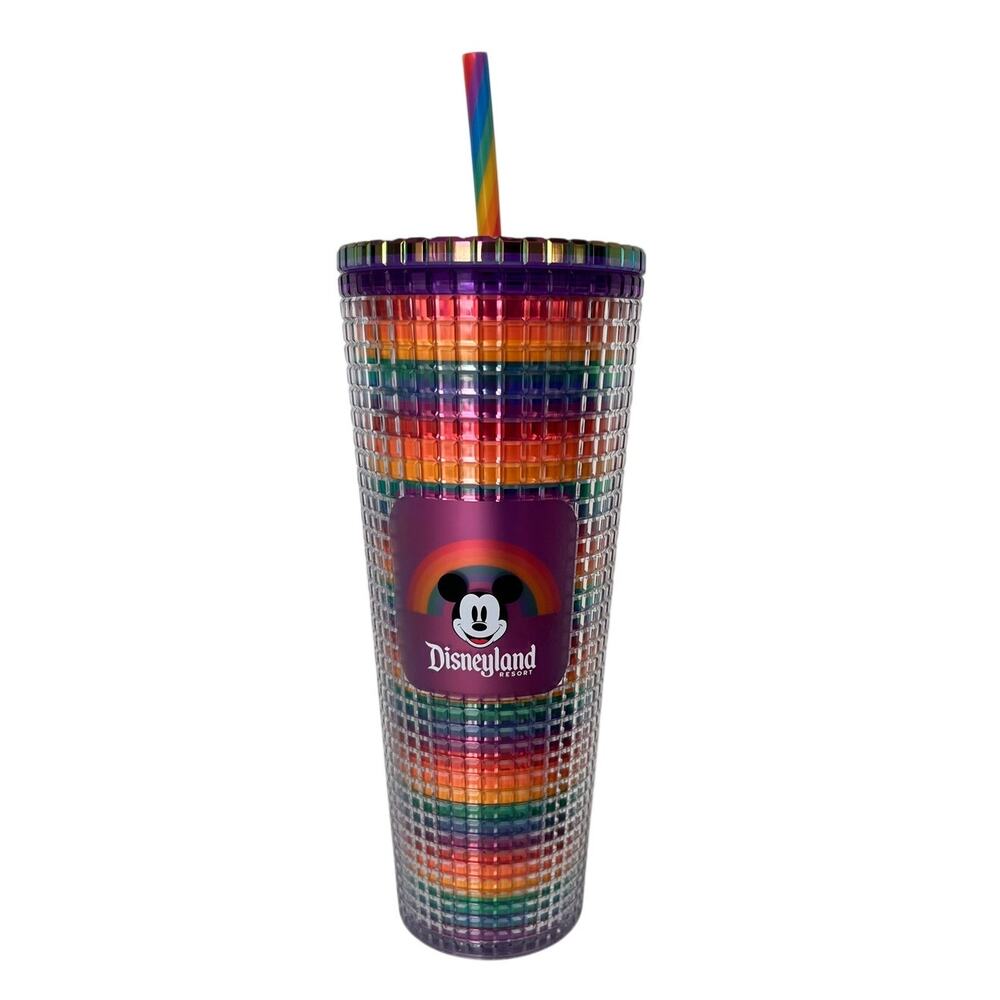 Disneyland Strabucks Pride Rainbow 24 Tumbler Cup